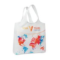 SHOPPER PIEGHEVOLE CON POUCH REALIZZATA AD HOC